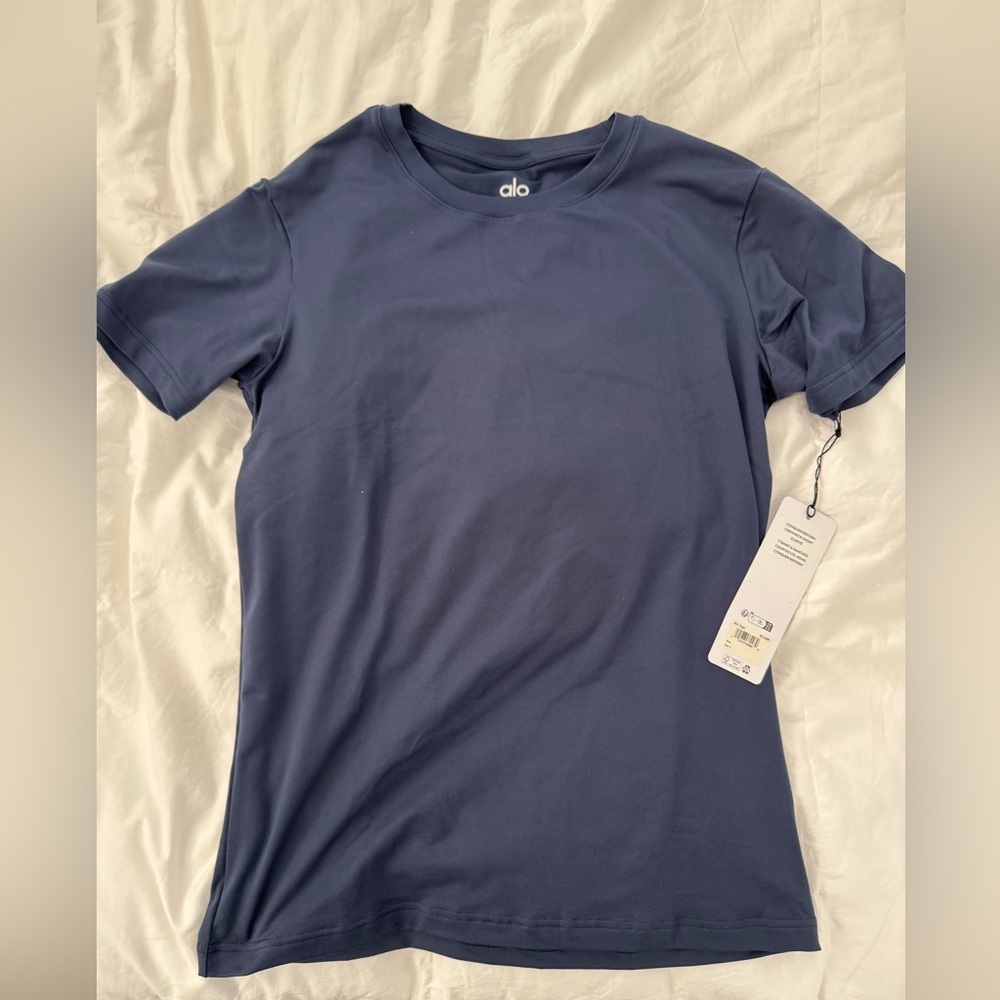Alo yoga men’s conquer reform shirt sleeve, navy blue